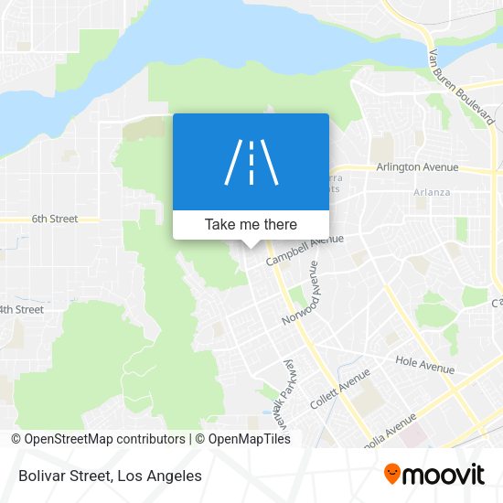 Mapa de Bolivar Street