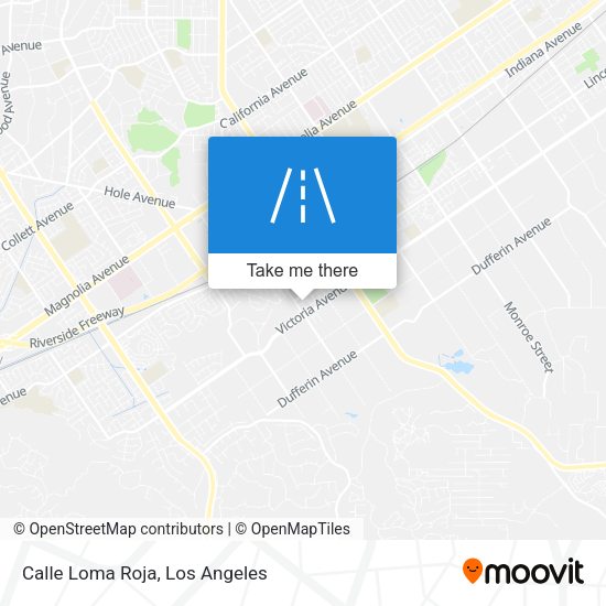 Mapa de Calle Loma Roja