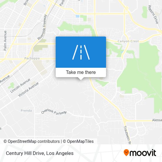 Century Hill Drive map