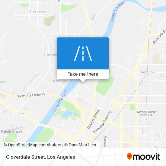 Cloverdale Street map