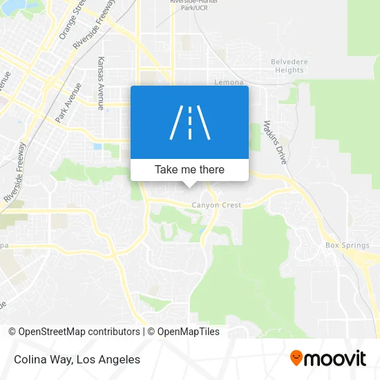 Colina Way map