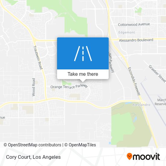 Mapa de Cory Court