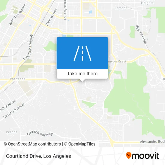 Courtland Drive map