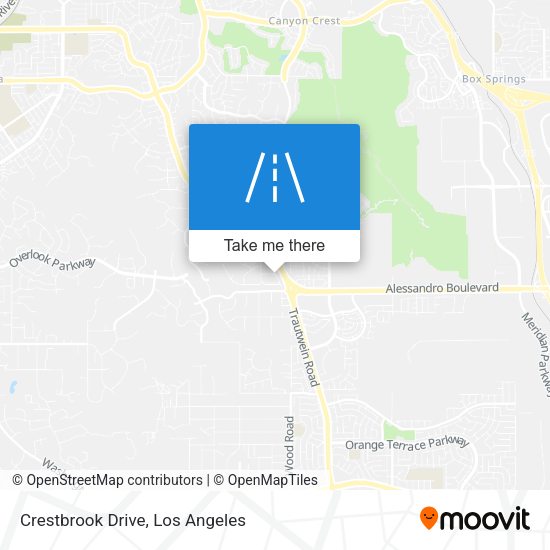 Crestbrook Drive map