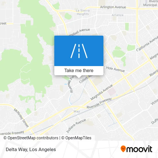 Delta Way map