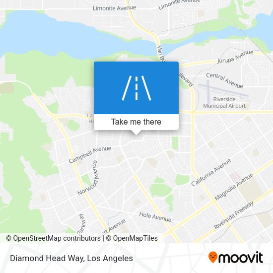Diamond Head Way map