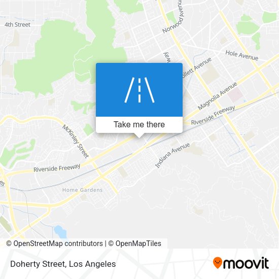 Mapa de Doherty Street
