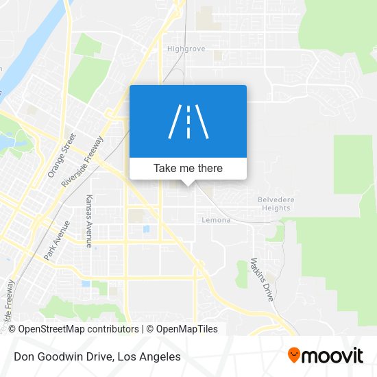 Mapa de Don Goodwin Drive