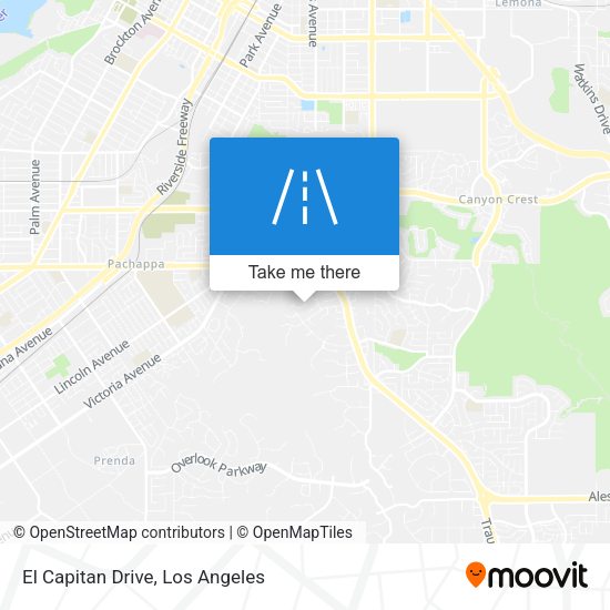 Mapa de El Capitan Drive