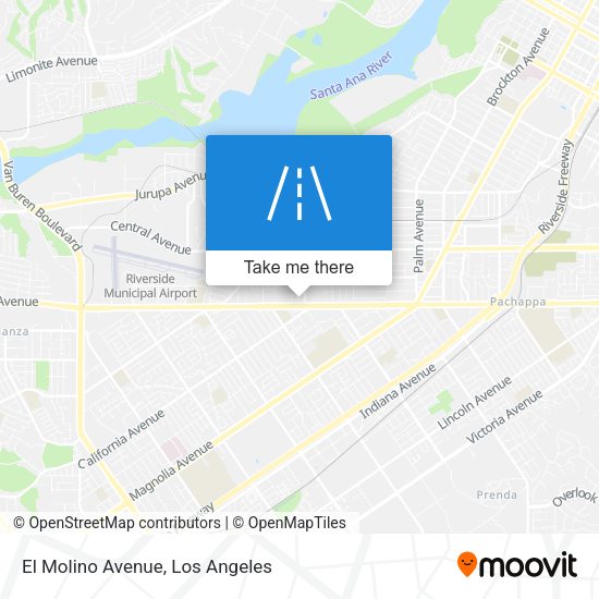 El Molino Avenue map