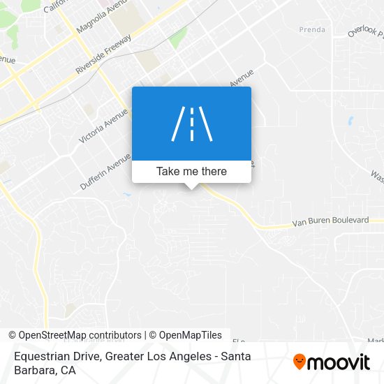 Equestrian Drive map