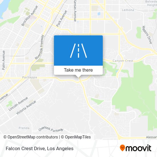 Mapa de Falcon Crest Drive