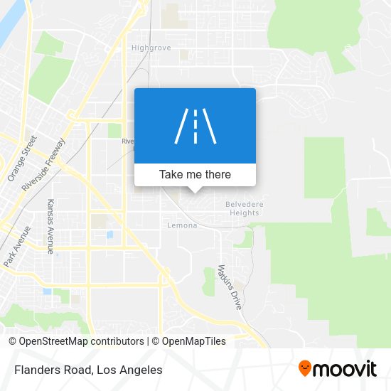 Mapa de Flanders Road