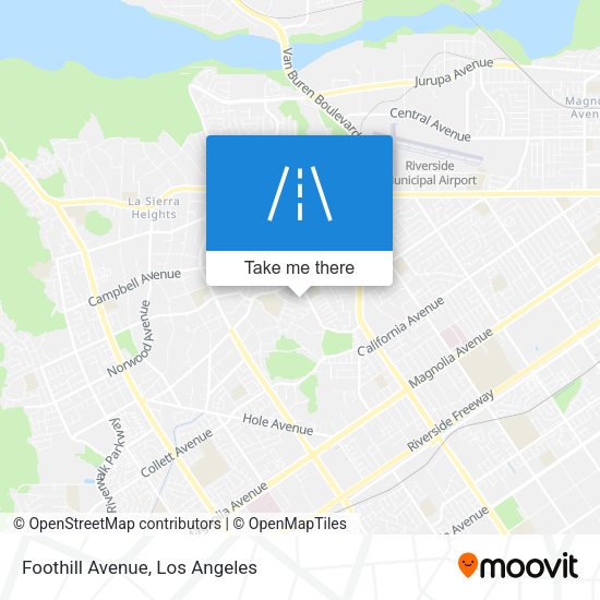 Mapa de Foothill Avenue