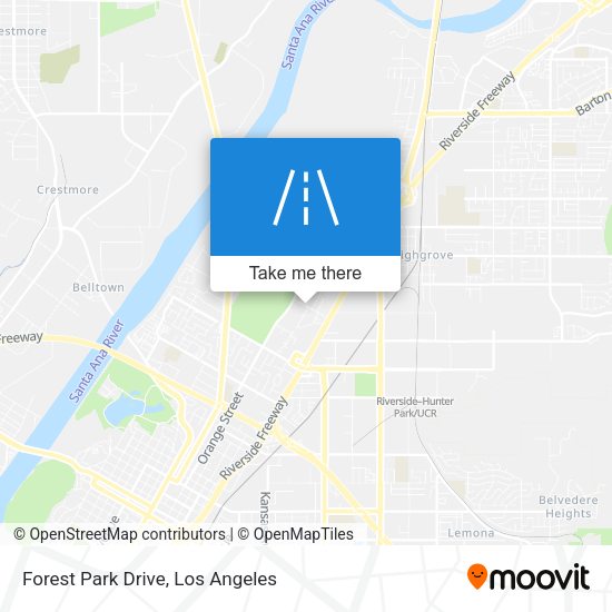 Forest Park Drive map