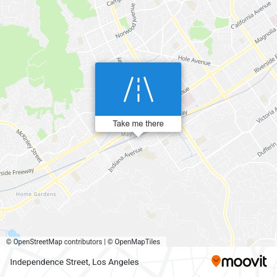 Independence Street map