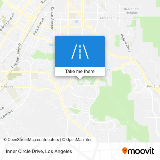 Inner Circle Drive map