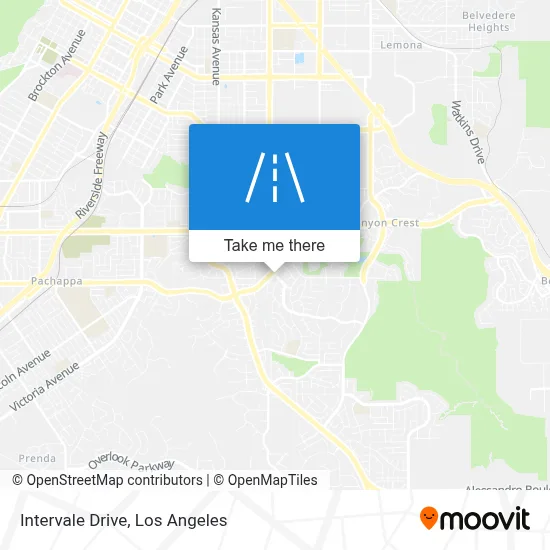 Intervale Drive map