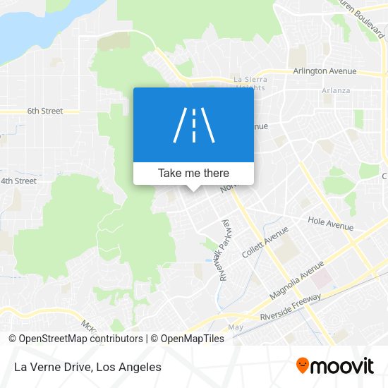 Mapa de La Verne Drive