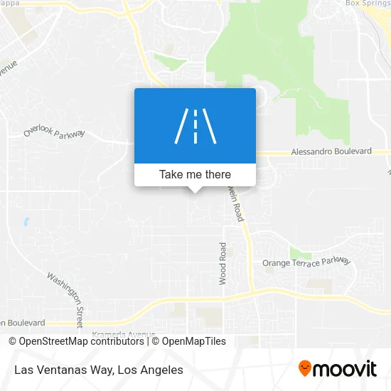 Las Ventanas Way map