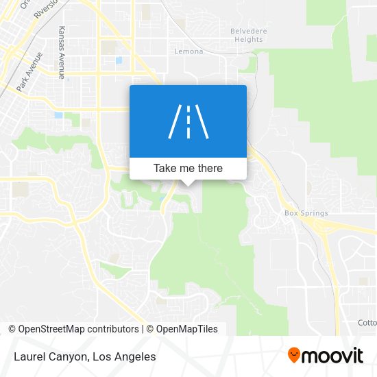 Laurel Canyon map