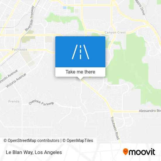 Le Blan Way map