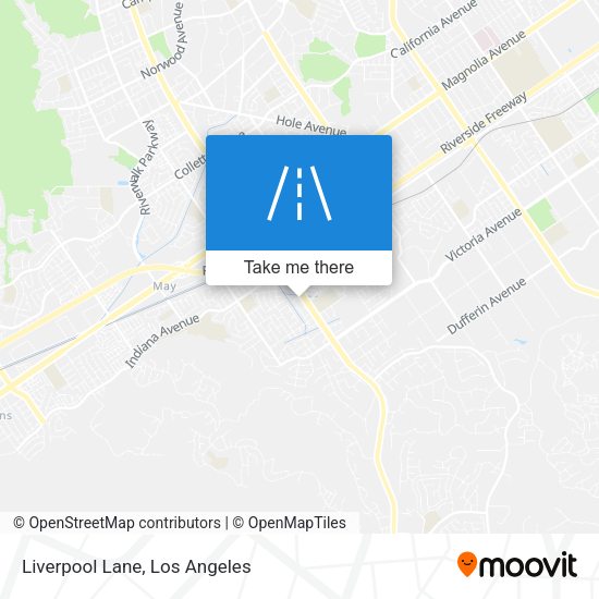 Mapa de Liverpool Lane