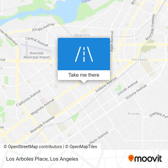 Los Arboles Place map