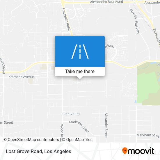 Mapa de Lost Grove Road