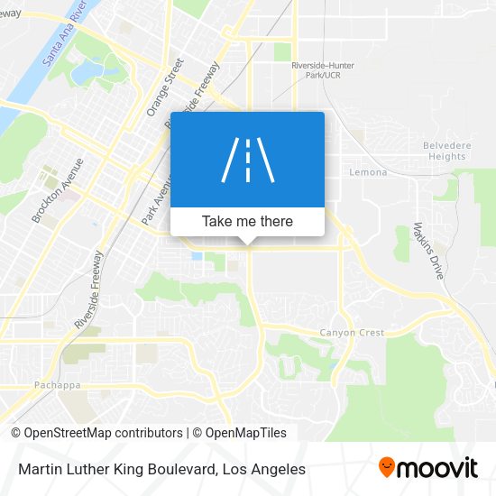 Martin Luther King Boulevard map