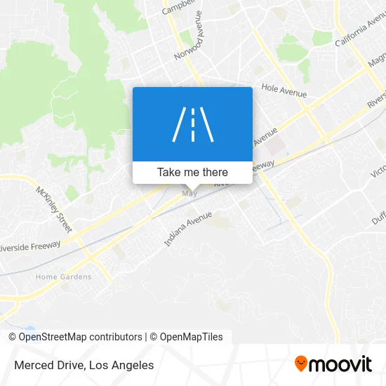 Merced Drive map