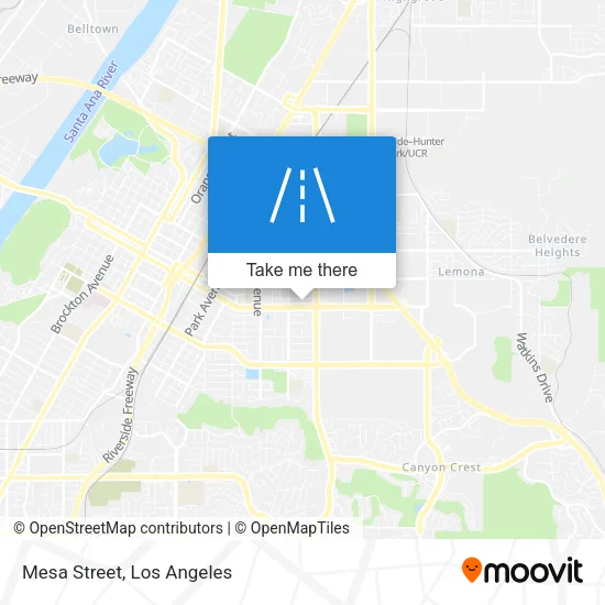 Mesa Street map