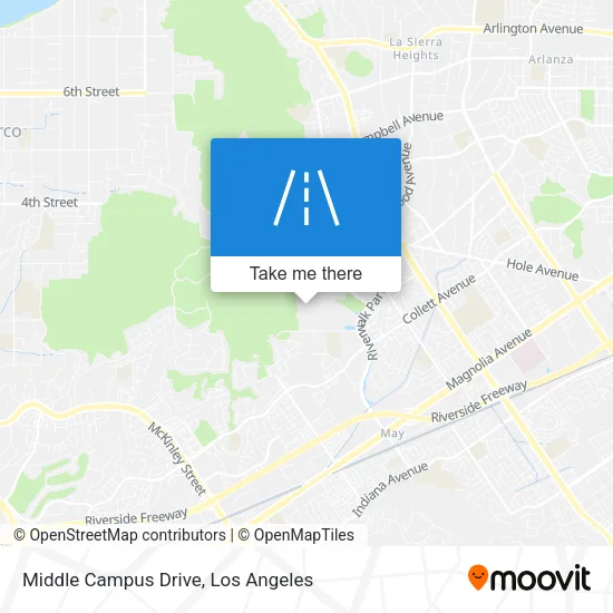 Middle Campus Drive map