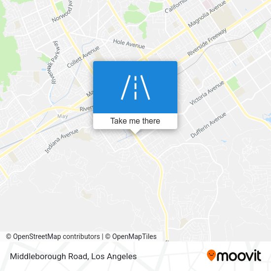 Middleborough Road map