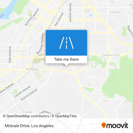 Midvale Drive map