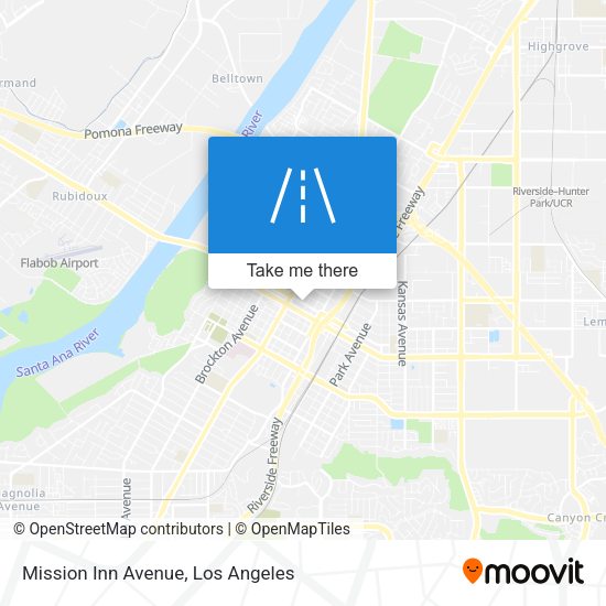 Mission Inn Avenue map