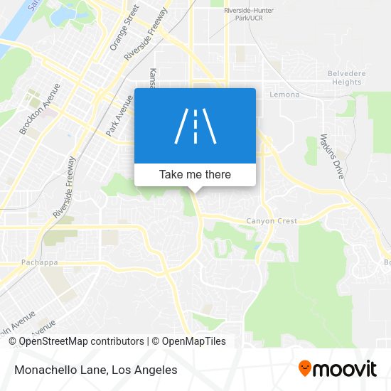Mapa de Monachello Lane