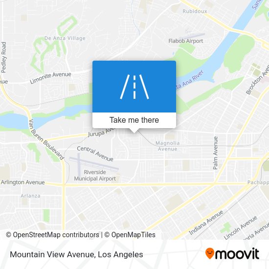 Mountain View Avenue map