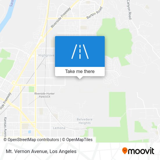Mt. Vernon Avenue map