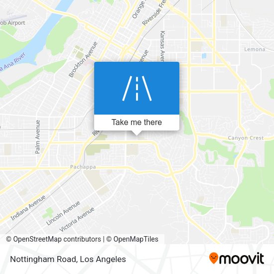 Mapa de Nottingham Road