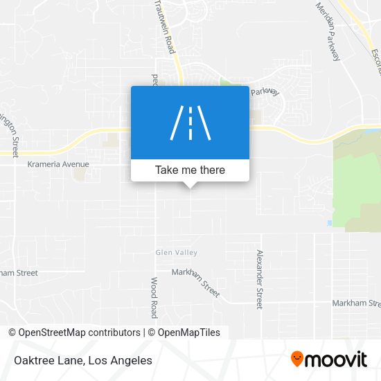 Oaktree Lane map