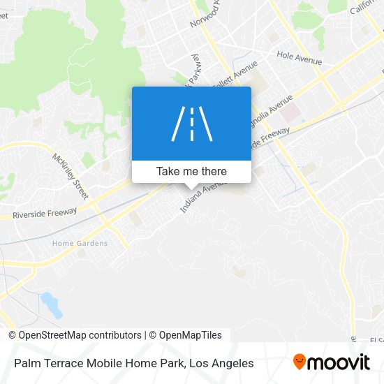 Palm Terrace Mobile Home Park map