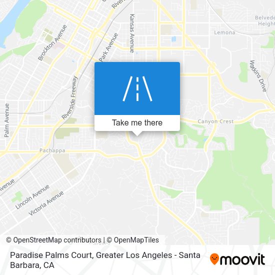 Paradise Palms Court map