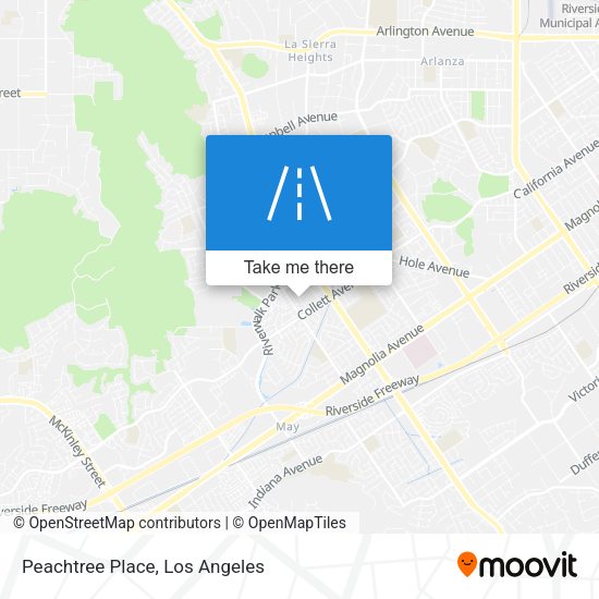 Mapa de Peachtree Place
