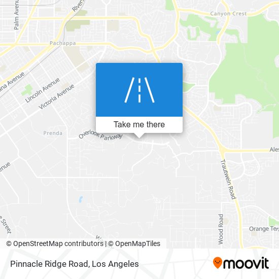 Pinnacle Ridge Road map