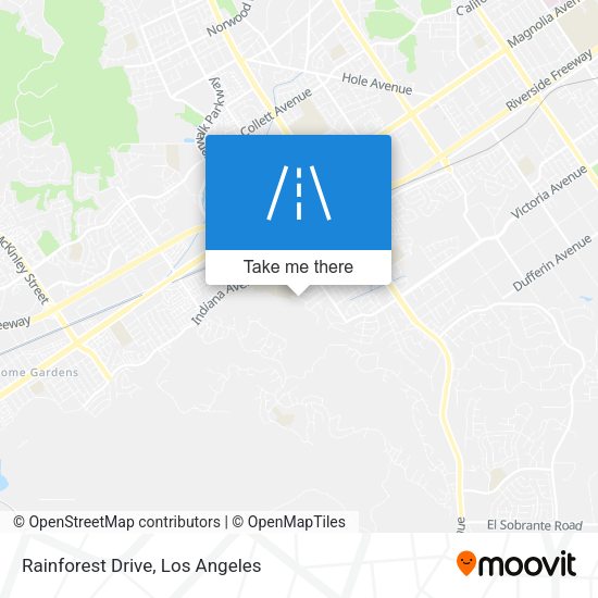 Rainforest Drive map