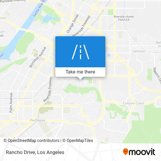 Rancho Drive map