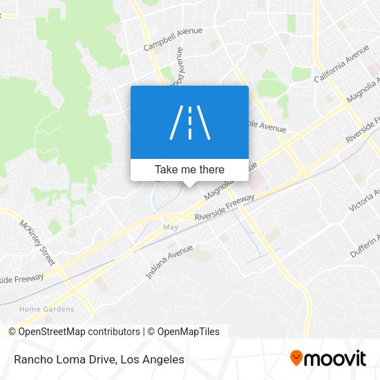 Rancho Loma Drive map