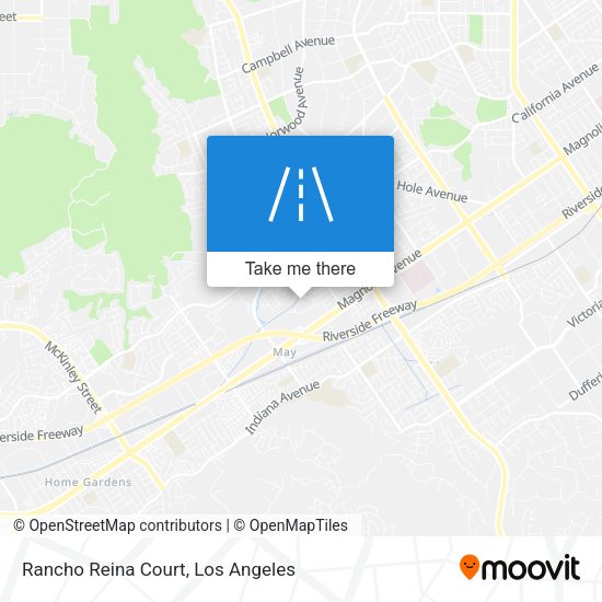 Rancho Reina Court map