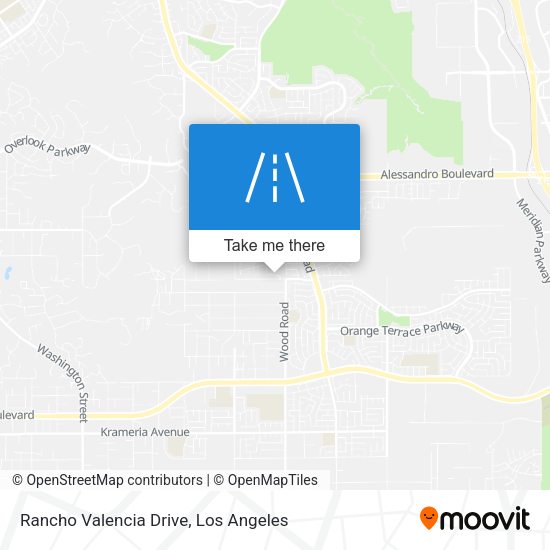 Rancho Valencia Drive map